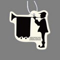 Paper Air Freshener W/ Tab - Man With Horn